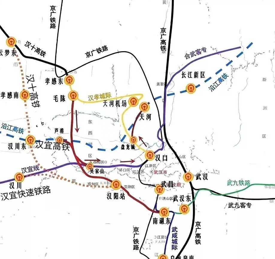 汉十高铁最新路线图